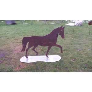 Pferd in Edelrost auf Platte 3 mm Blech ca 100 cm Hoch  ab 150.00 €